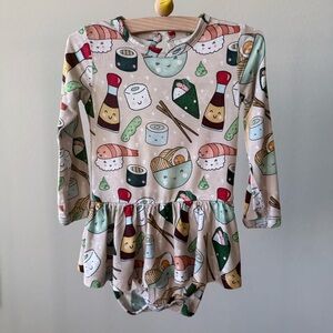 Bums & Roses Sushi Print Romper Dress